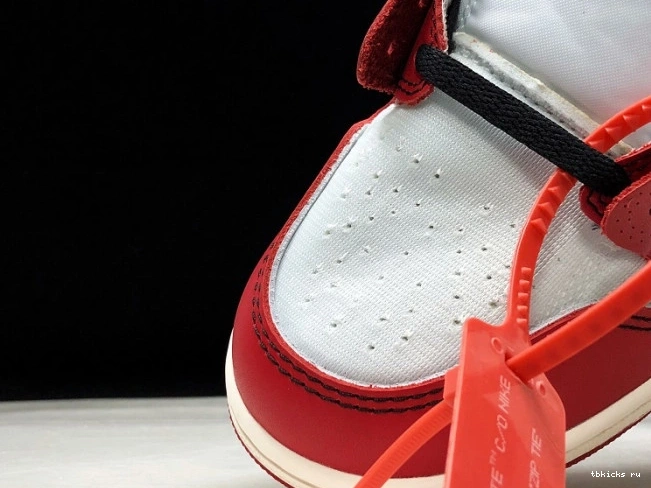 Cheap TB Air Jordan Ten Off-White Chicago AA3834-101 The 1 Retro 0707